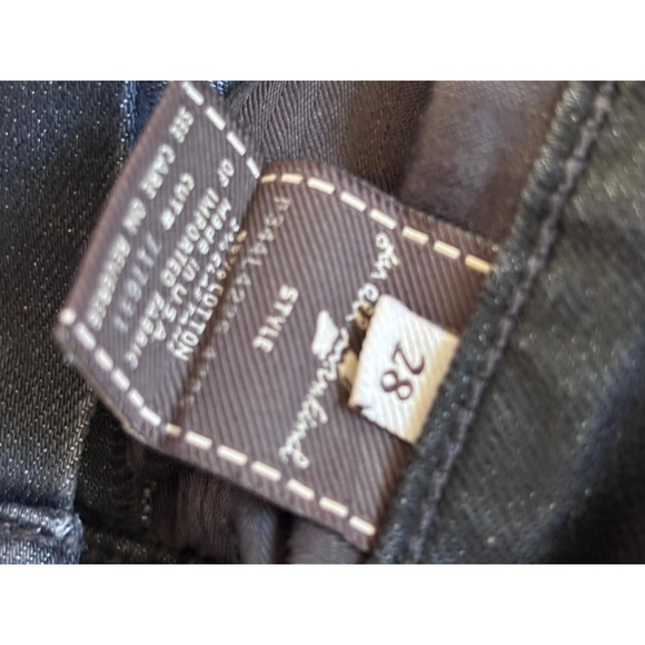 7 For All Mankind High Waist Bootcut Jeans w/ sparkling at back pockets  Size 28 - Picture 4 of 8